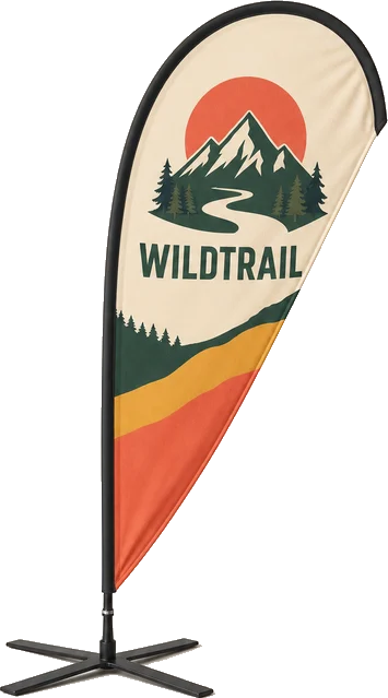 Flags branded print example
